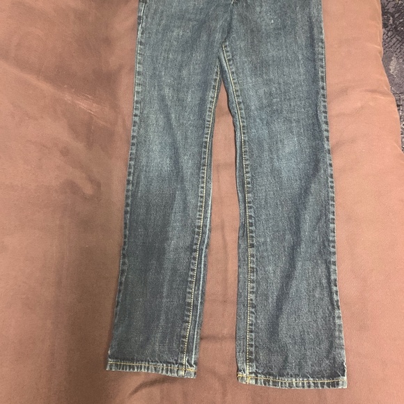OLD NAVY BOYS BLUE SKINNY STRAIGHT LEG JEANS - Picture 3 of 7